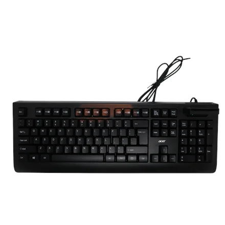 Acer AKW320 Keyboard Wired US Smart Card Reader Black Retil pack - Image 2
