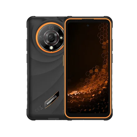 Hammer Iron 6 Orange 6.56 " IPS 1612 x 720 pixels Mediatek Dimensity 6300 Internal RAM 8 GB 256 GB Dual SIM 3G 4G 5G Main camera resolution 64 MP Android 15 6050 mAh - Image 1