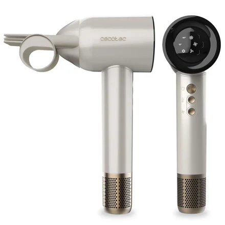 Cecotec Hair dryer DryGlam Waves Champagne 1600 W Number of temperature settings 3 Ionic function Champagne Diffuser nozzle - Image 2