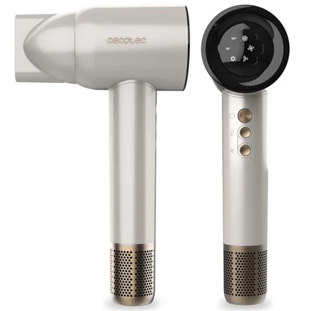 Cecotec Hair dryer DryGlam Waves Champagne 1600 W Number of temperature settings 3 Ionic function Champagne Diffuser nozzle - Image 3