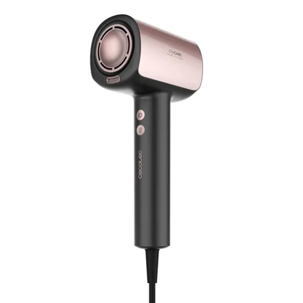 Cecotec Hair dryer DryGlam Nano Plasma 1600 W Number of temperature settings 3 Ionic function Black/Rose Gold Diffuser nozzle - Image 2