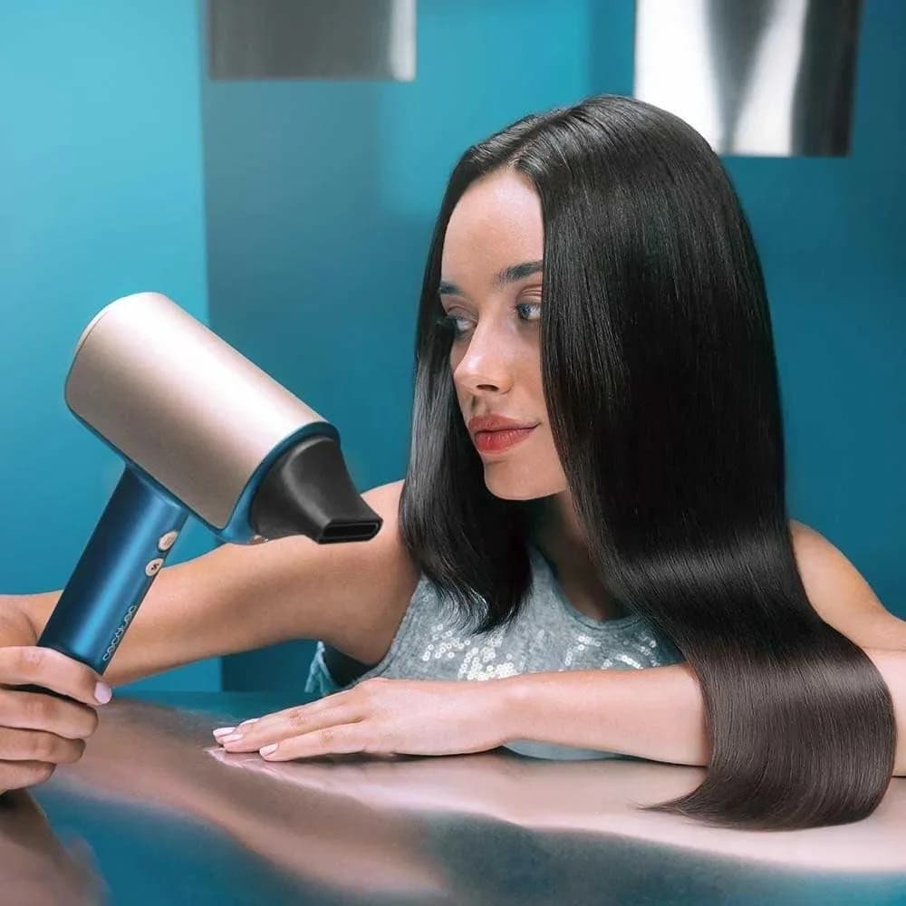 Cecotec Hair dryer DryGlam Nano Plasma 1600 W Number of temperature settings 3 Ionic function Black/Rose Gold Diffuser nozzle - Image 5