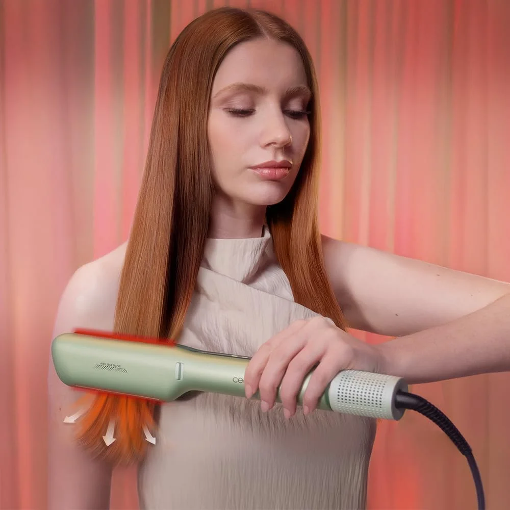 Cecotec Hair Straightener Air Lisse Champagne Ceramic heating system Ionic function Temperature (max) 230 °C Temperature (min) 100 °C Number of heating levels 3 1600 W Champagne - Image 5