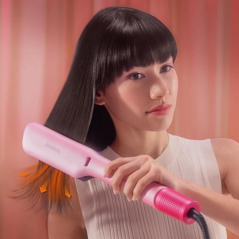Cecotec Hair Straightener Air Lisse Champagne Ceramic heating system Ionic function Temperature (max) 230 °C Temperature (min) 100 °C Number of heating levels 3 1600 W Champagne - Image 6