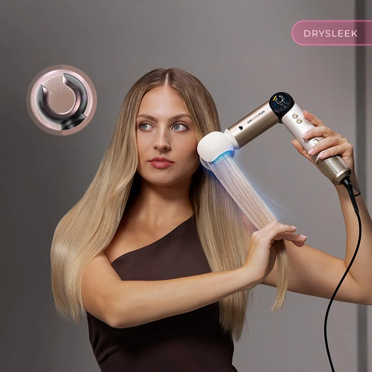 Cecotec Styling Brush AirGlam 14in1 Flex Black Ion conditioning Barrel diameter 32 mm/35 mm 1400 W Black - Image 6