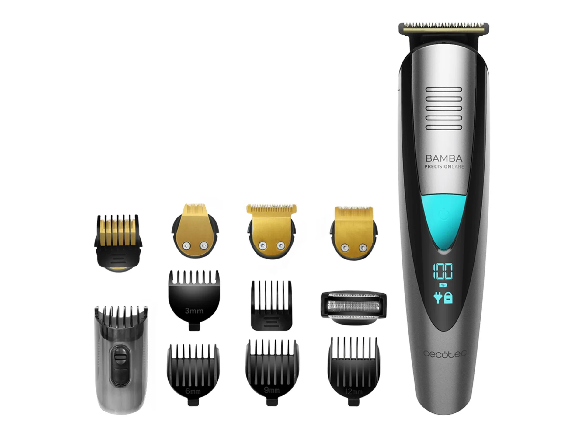 Cecotec Trimmer PrecisionCare Pro 5-in-1 Cordless Wet & Dry Number of length steps 13 Black/Silver - Image 1
