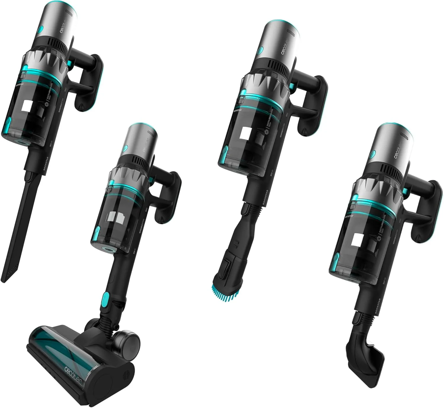 Cecotec Vacuum cleaner Conga Rockstar 2500 Thunder Pet Flex Corded operating 400 W 33.6 V Operating time (max) 65 min Black/Blue - Image 2