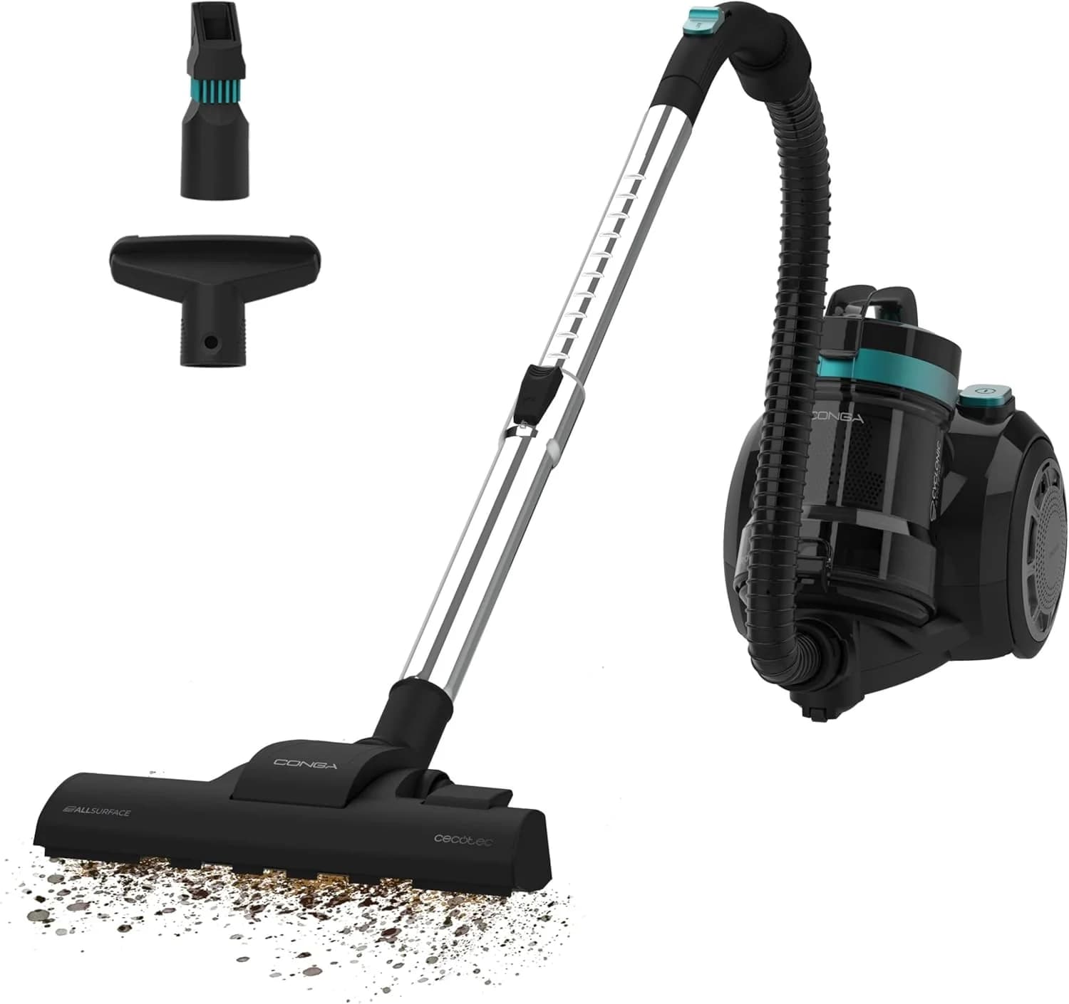 Cecotec Vacuum cleaner The Conga Rockstar Cyclonic Plus Bagless Dust capacity 2 L Power 800 W Black - Image 2