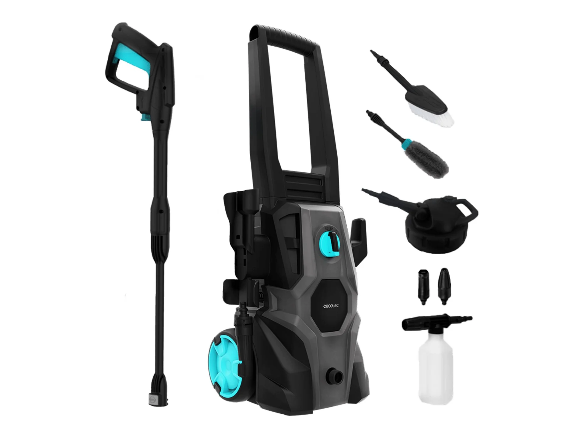 Cecotec Pressure washer HydroBoost 1600 Car&Garden Corded operating Washing function 1600 W 220-240 V Black/Grey - Image 1