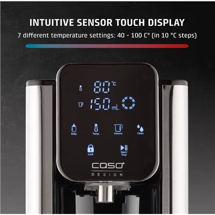 Caso HW 666 Inox Turbo Hot Water Dispenser Electric 2200-2600 W 2.7 L Plastic/Stainless Steel Stainless steel/Black - Image 4