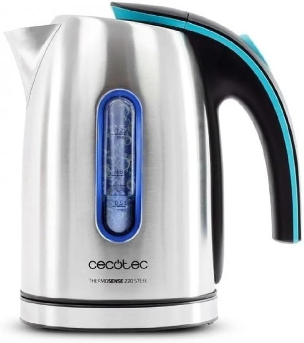 Cecotec Kettle ThermoSense 220 Steel Electric 1630 W 1.2 L Stainless Steel 360° rotational base Stainless Steel - Image 1