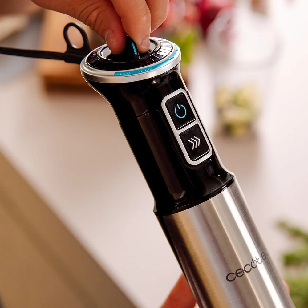 Cecotec Hand blender Power Neutron 1100MAX Cream&Crush Hand Blender 1100 W Number of speeds Adjustable Turbo mode Chopper Black/Silver - Image 4