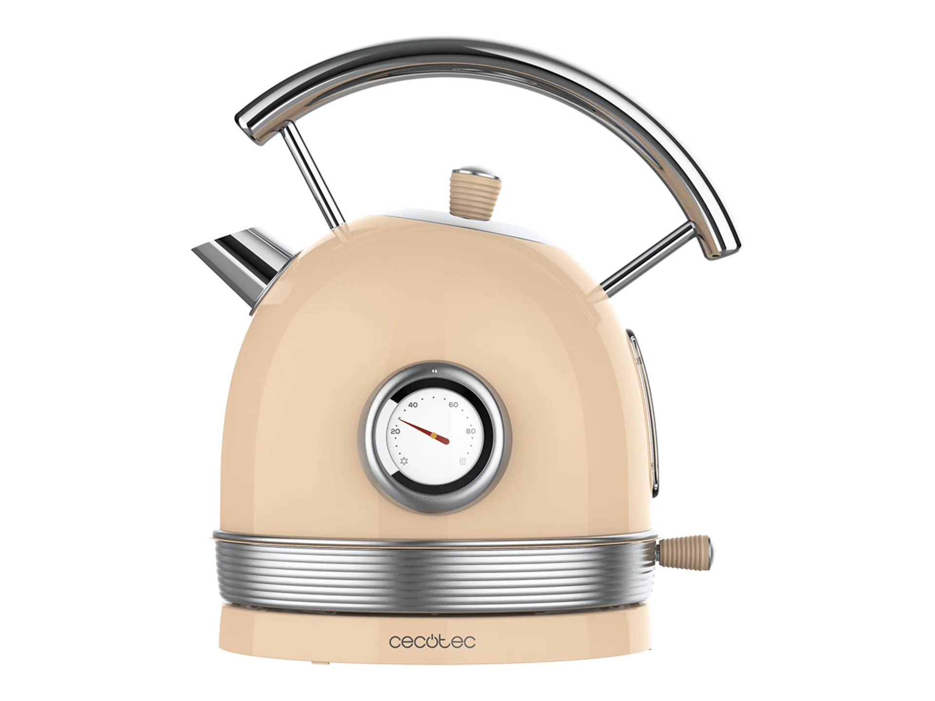 Cecotec Kettle ThermoSense 420 Vintage 2200 W Electric 1.8 L Stainless steel 360° rotational base Light Beige - Image 1