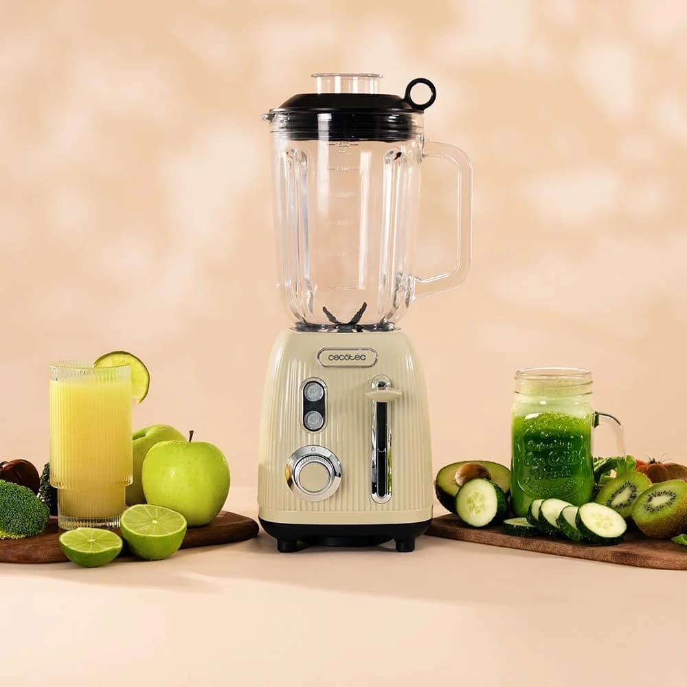 Cecotec Blender Power Black Titanium RetroGreen Tabletop 1200 W Jar capacity 1.5 L Jar material Glass Green - Image 3
