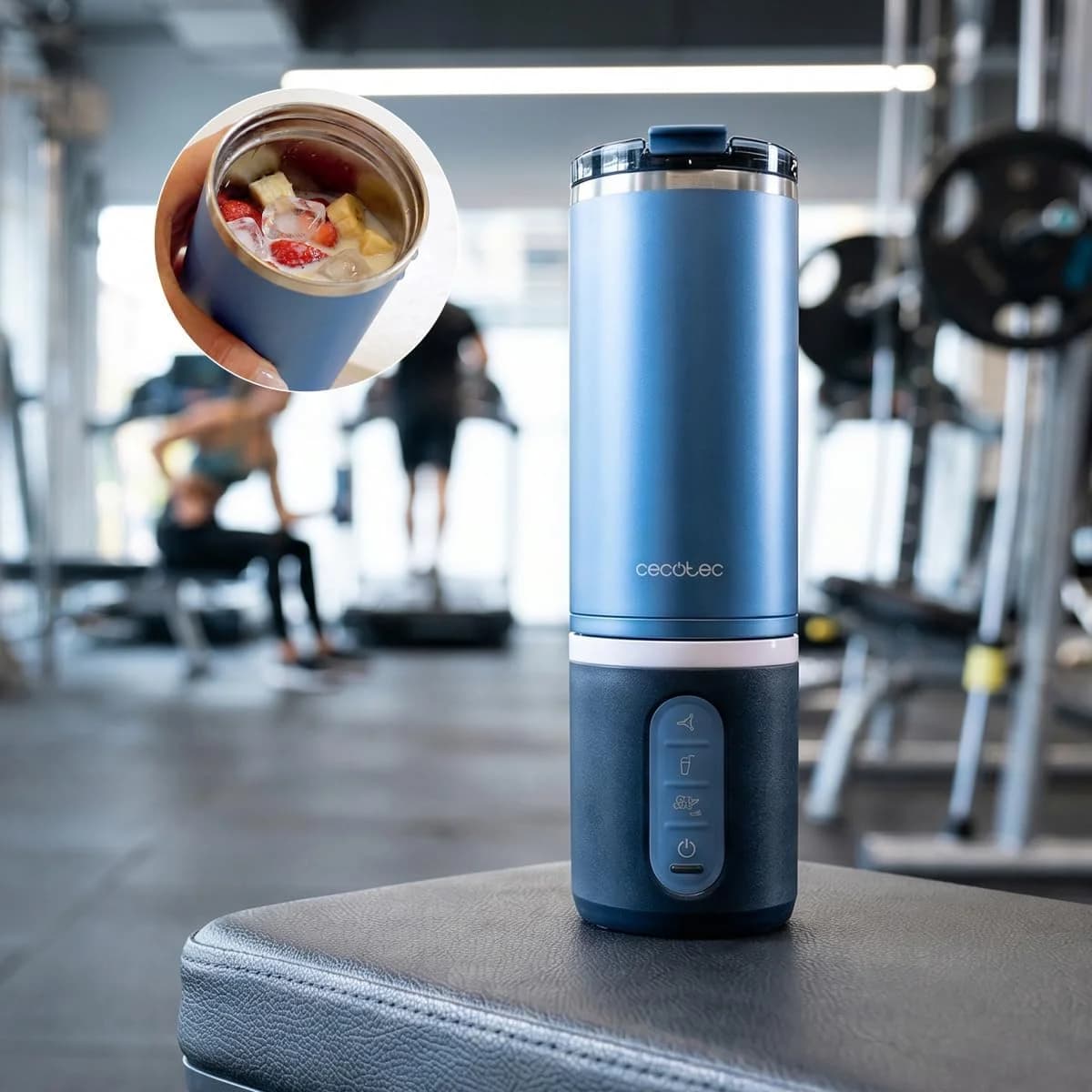 Cecotec Blender Power Titanium Shake2Go Portable 180 W Jar material BPA-free Jar capacity 0.6 L Dark Steel - Image 4