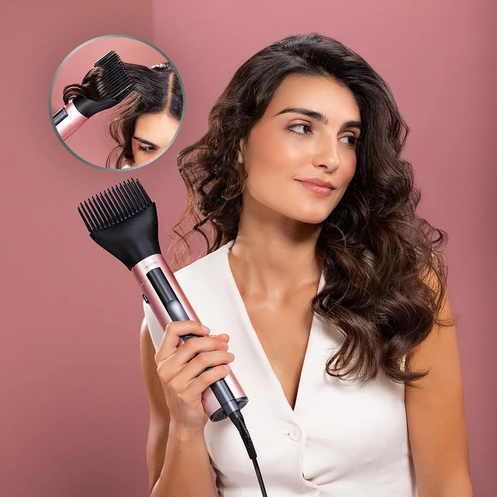 Cecotec Air Brush CeramicCare 10in1 AirBrush Ion conditioning Number of heating levels 3 1200 W Black/Pink - Image 8