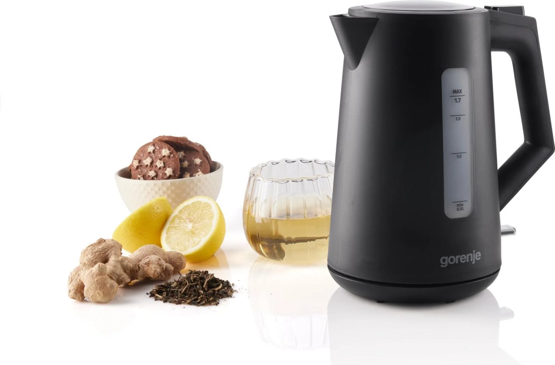 Gorenje K17OPB Kettle Electric 2200 W 1.7 L Plastic 360° rotational base Black - Image 4