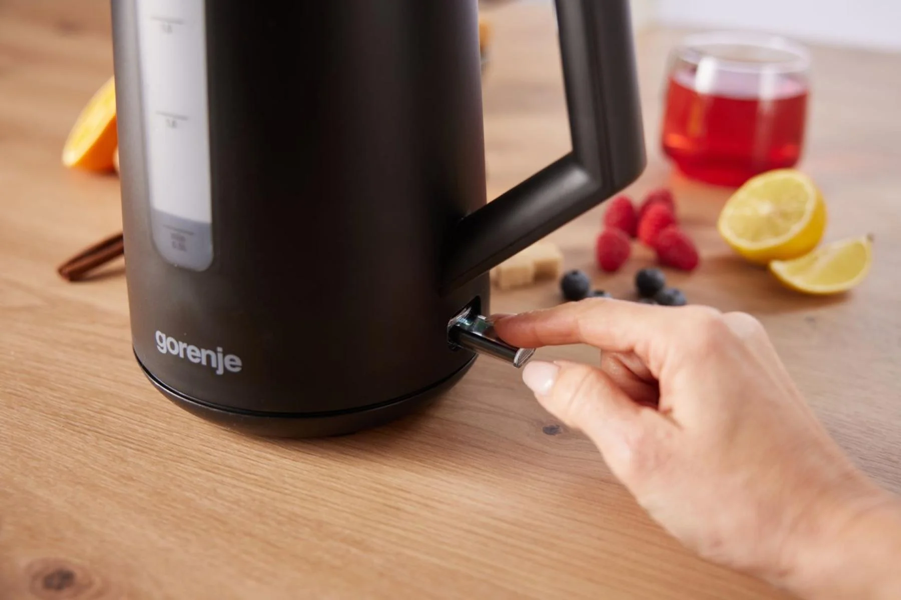 Gorenje K17OPB Kettle Electric 2200 W 1.7 L Plastic 360° rotational base Black - Image 7
