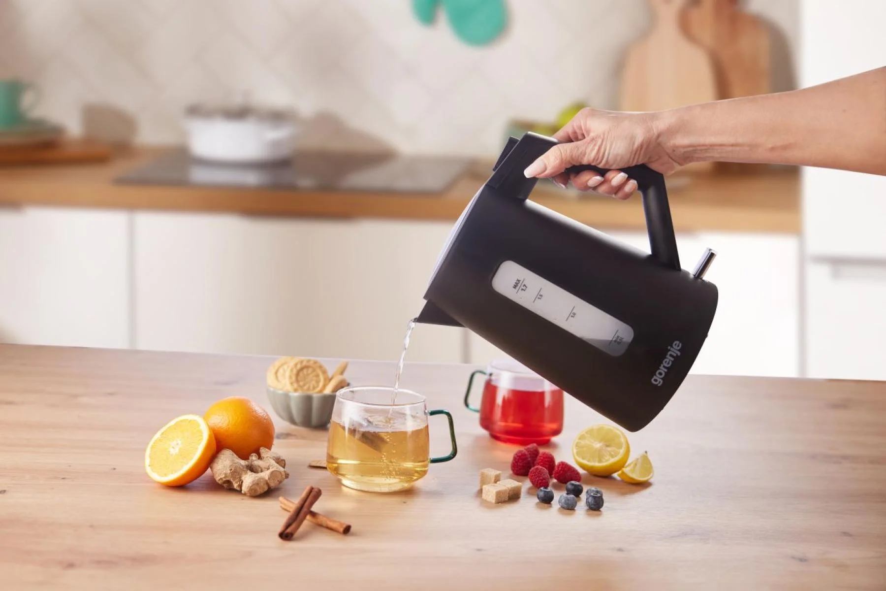 Gorenje K17OPB Kettle Electric 2200 W 1.7 L Plastic 360° rotational base Black - Image 8