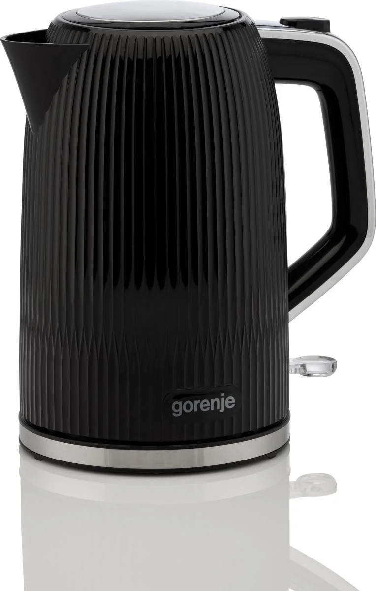 Gorenje K17DPB Kettle Electric 1.7 L 2200 W Plastic/Stainless steel 360° rotational base Black - Image 1