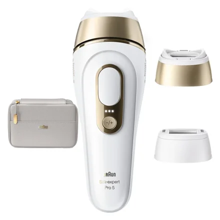 Braun IPL Epilator Silk expert Pro 5 PL5210 Number of power levels 3 White/Gold - Image 1