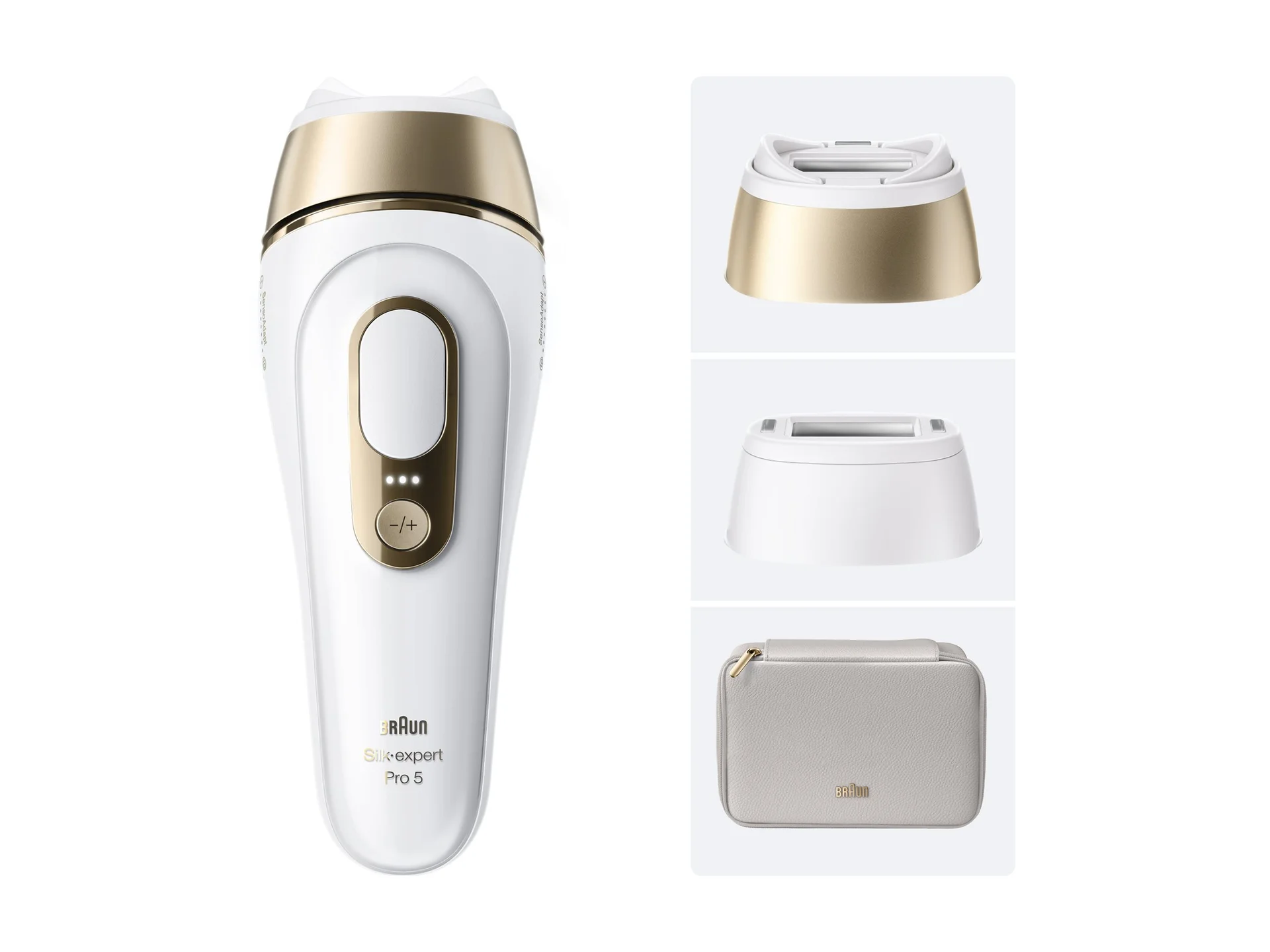 Braun IPL Epilator Silk expert Pro 5 PL5210 Number of power levels 3 White/Gold - Image 6