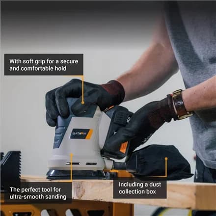 Batavia B.V. 18V Cordless Orbital Sander 125mm; Compact and balanced design for precise sanding - Image 4