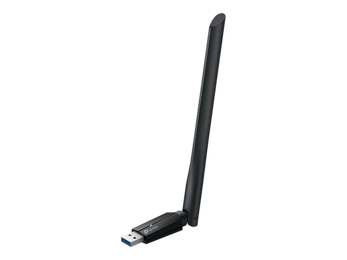 TP-LINK BE6500 Tri-Band Wi-Fi 7 High Gain Wireless USB Adapter Archer TBE400U Plus 2.4 GHz, 5 GHz, 6 GHz 802.11ax MU-MiMO No no PoE Antenna type High-Gain Tri-Band - Image 1
