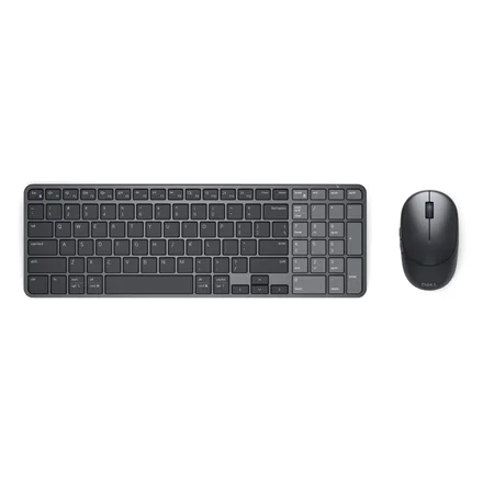 Dell Pro 7 Rechargeable Compact Keyboard and Mouse - KM746 Keyboard and Mouse Set Wireless Bluetooth US International Graphite - Image 1
