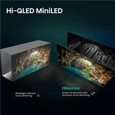 Hisense TV 55U7SE 55 Smart TV VIDAA Smart OS UHD Black - Image 4