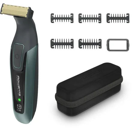 Rowenta Beard Trimmer TN6044E0 Cordless Number of length steps 6 Wet & Dry Black/Green - Image 1