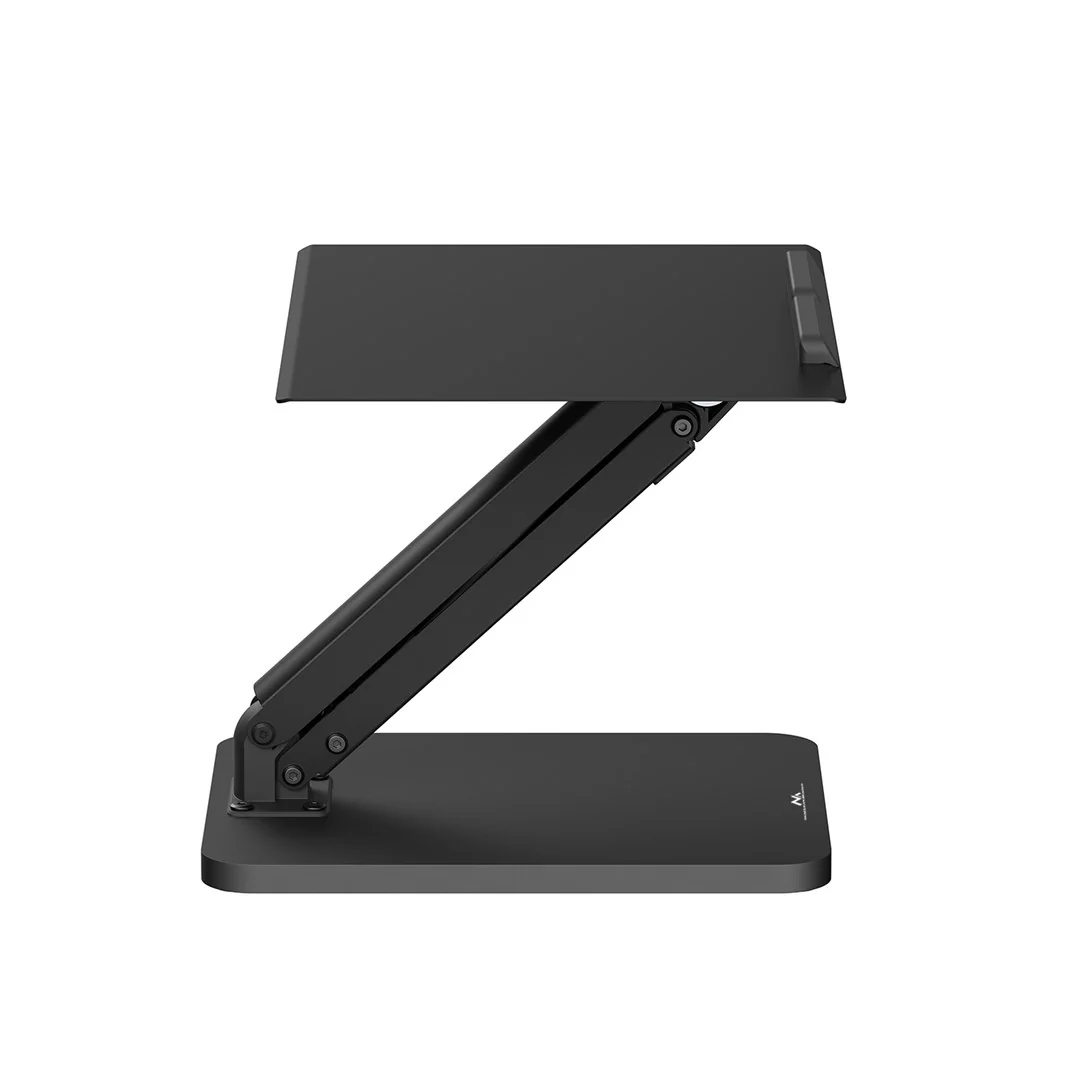 Maclean desk stand for monitor or laptop, gas spring, for standing and sitting work, black, MC-493 - Image 10
