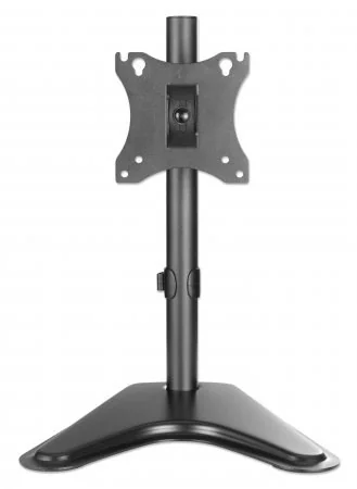 Manhattan Desk Mount for TV & Monitors, Stand Assembly, Tilt/Swivel/Rotation, For screens 10" to 27", VESA compatability: 75x75 and 100x100mm - check the dimensions of the four mounting holes on back of screen to ensure it fits, Max 7kg, Black, Bracket - 