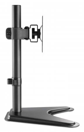 Manhattan Desk Mount for TV & Monitors, Stand Assembly, Tilt/Swivel/Rotation, For screens 10" to 27", VESA compatability: 75x75 and 100x100mm - check the dimensions of the four mounting holes on back of screen to ensure it fits, Max 7kg, Black, Bracket - 