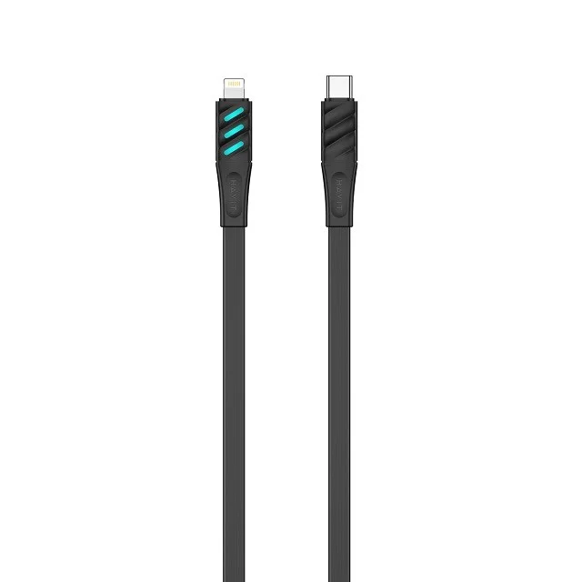Havit CB6255 - USB charging cable type C to Lightning, 1 m (black) - Image 2