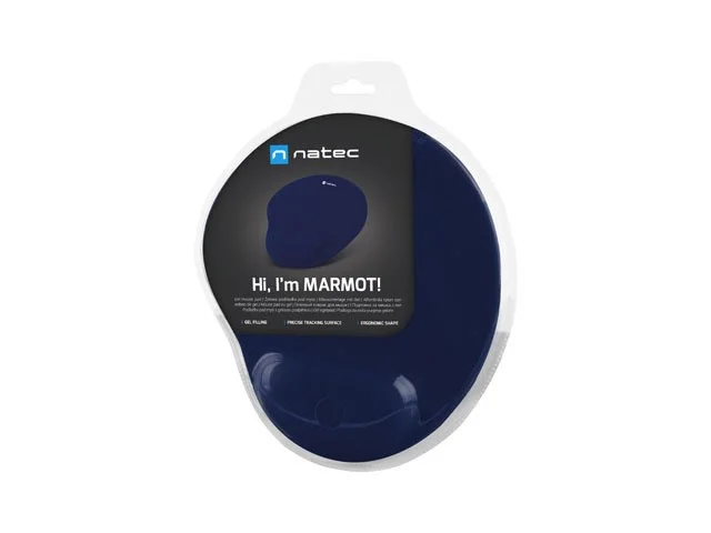 NATEC MOUSE PAD MARMOT NAVY BLUE FILLING 225X245MM - Image 5