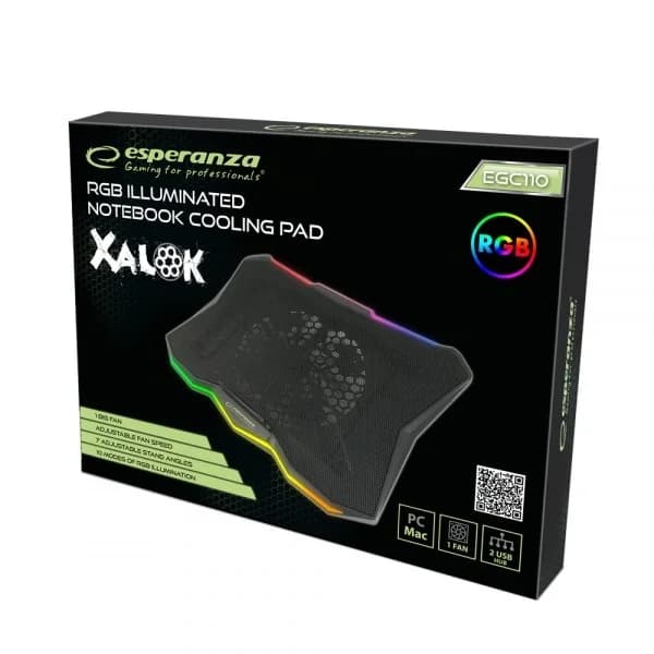 Esperanza EGC110 laptop cooling pad 43.2 cm (17") 800 RPM Black - Image 11