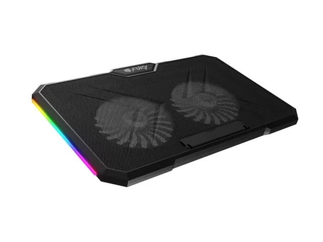 FURY GUNBAI G3 Laptop Cooling Pad 14.1–17.3" with 2 Fans, RGB Lighting, 2× USB - Image 1