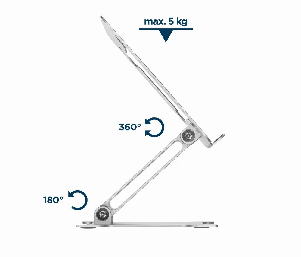 Gembird NBS-D1-03 laptop stand Silver 39.6 cm (15.6") - Image 31