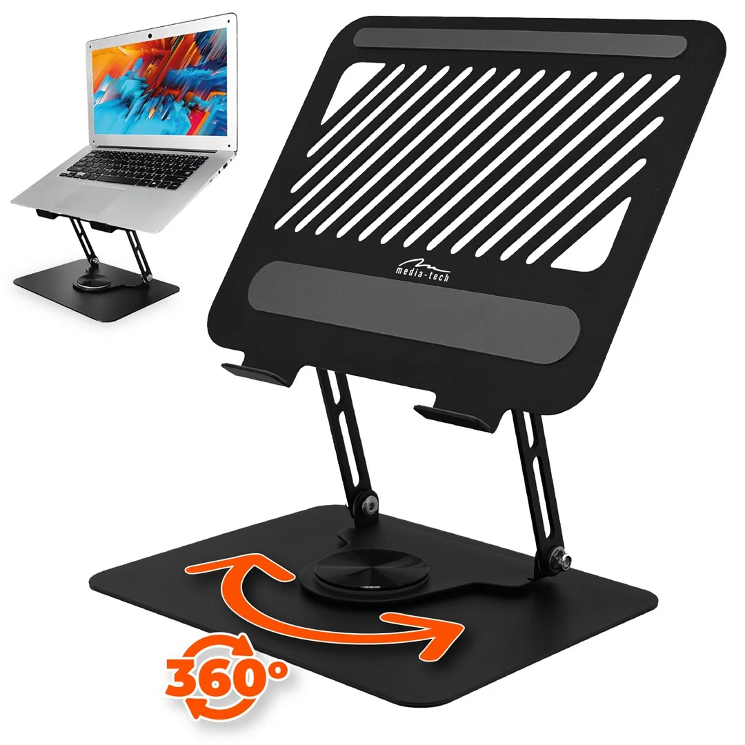 Adjustable, rotatable, ergonomic laptop stand 10–17″ LAPTOP STAND ROTO MT2662 - Image 1