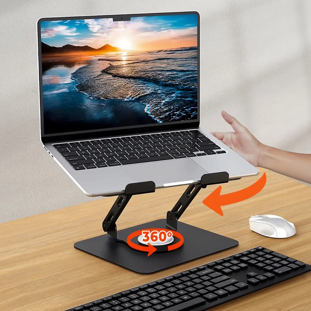 Adjustable, rotatable, ergonomic laptop stand 10–17″ LAPTOP STAND ROTO MT2662 - Image 10