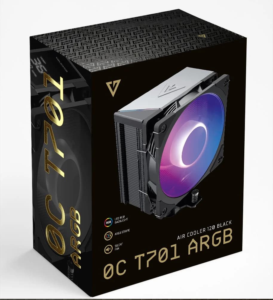 MODECOM Volcano 0C T701 ARGB Processor Air cooler 12 cm Black - Image 6