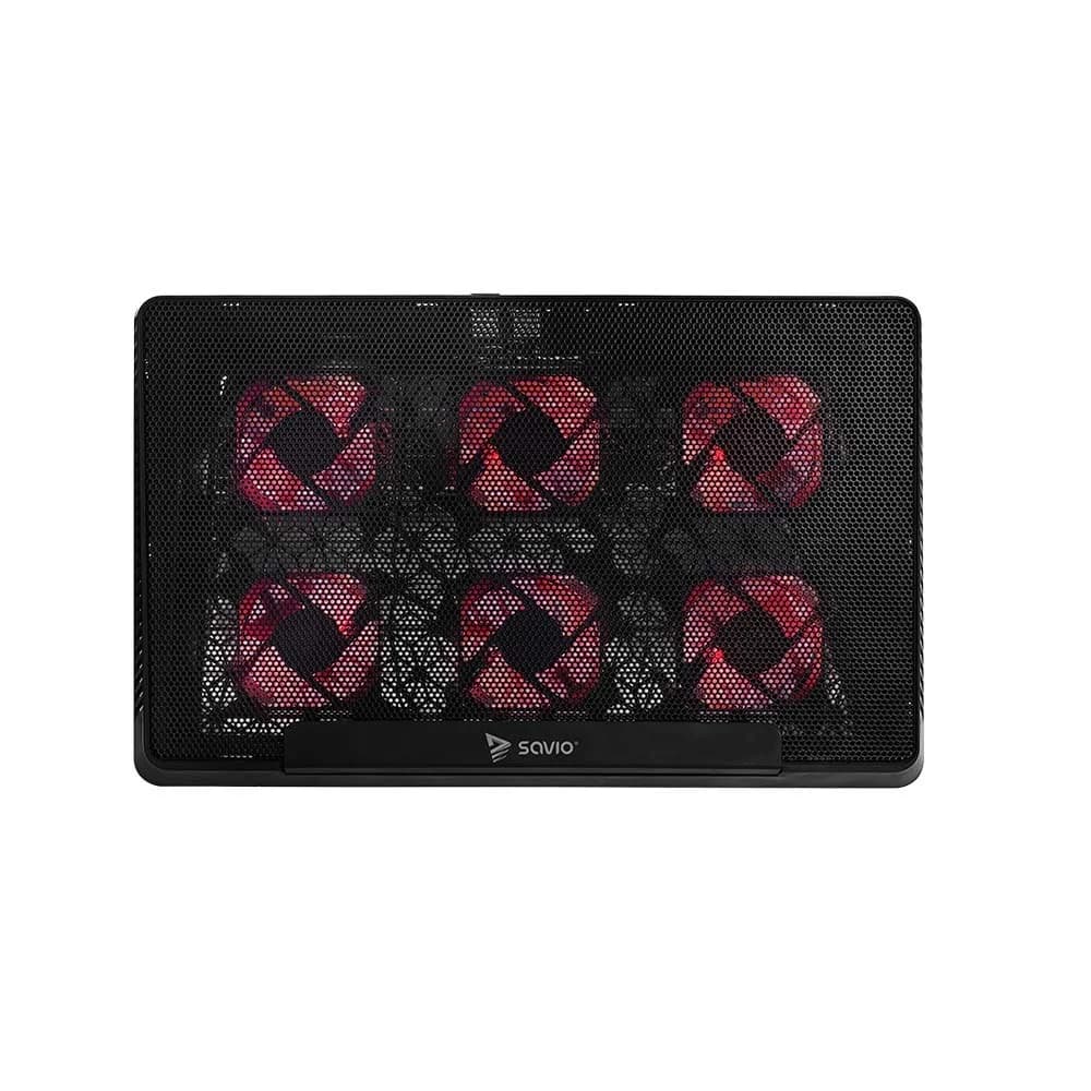 Laptop cooling pad, 6 backlit fans, 2000 RPM, SAVIO COS-01 - Image 7