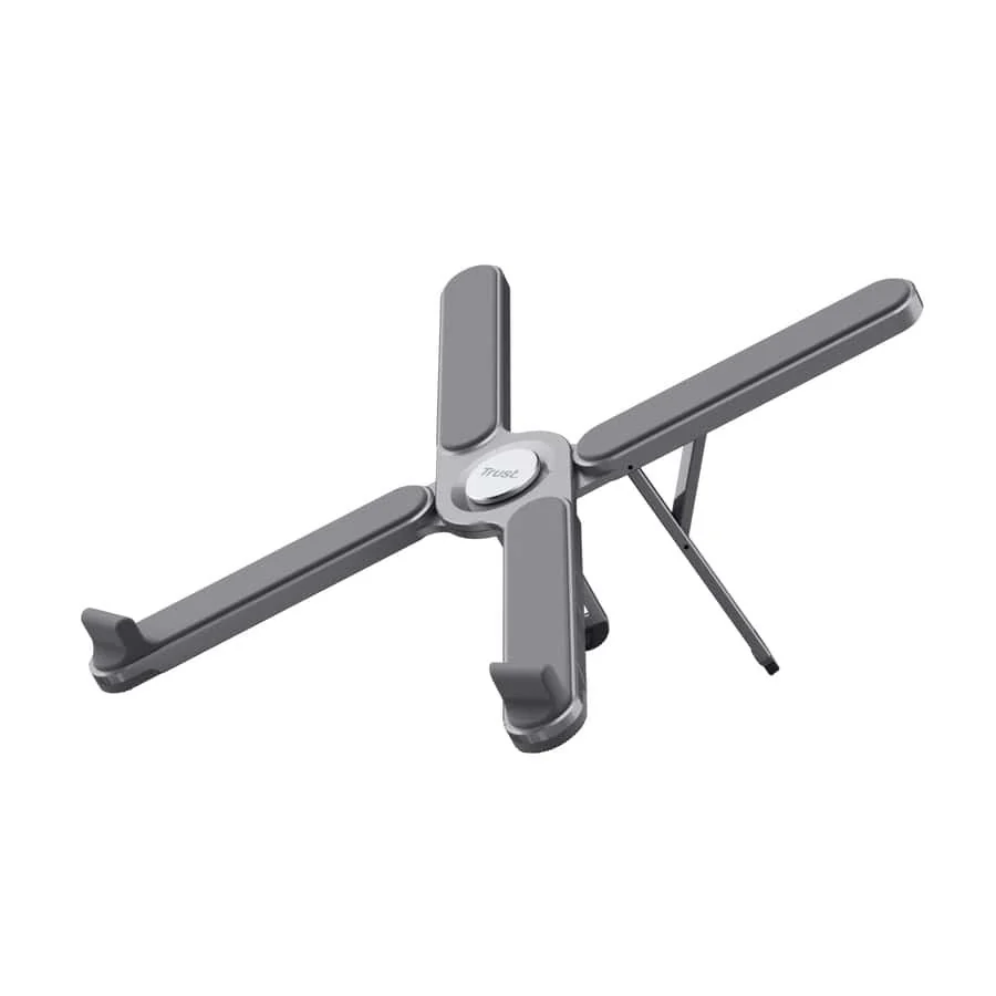 Trust Macy Foldable Metal Grey - laptop stand - Image 1