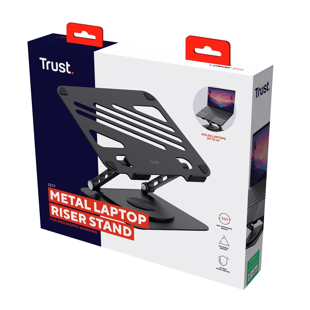 Trust Zeff Metal Black - notebook stand 40.6 cm (16"), black - Image 8