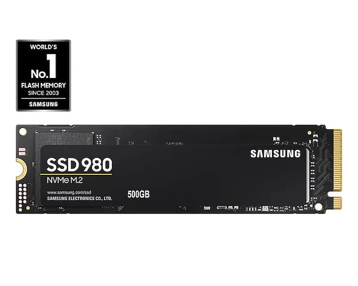 Samsung 980 M.2 500 GB PCI Express 3.0 V-NAND  NVMe - Image 1