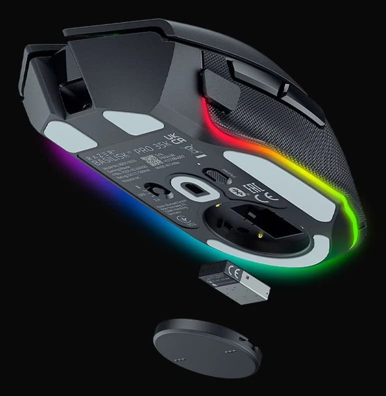 Razer Basilisk V3 Pro 35K mouse Gaming Right-hand RF Wireless + Bluetooth + USB Type-A Optical 35000 DPI - Image 2