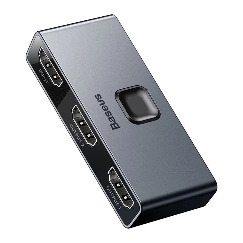 Baseus Matrix HDMI 4K HD Splitter Cable splitter Grey - Image 1