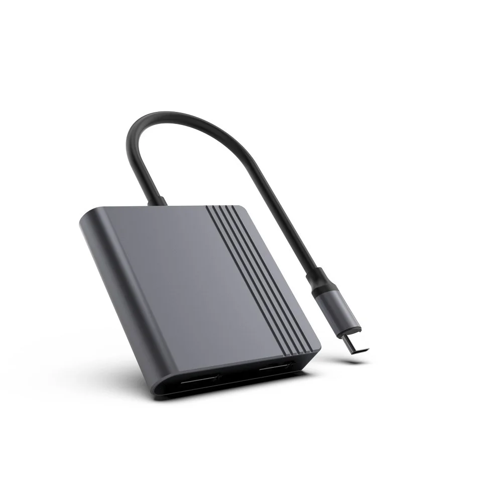 Gembird A-CM-HDMIFDPF-01 USB-C to HDMI + DP adapter, 4K 60Hz, black - Image 3