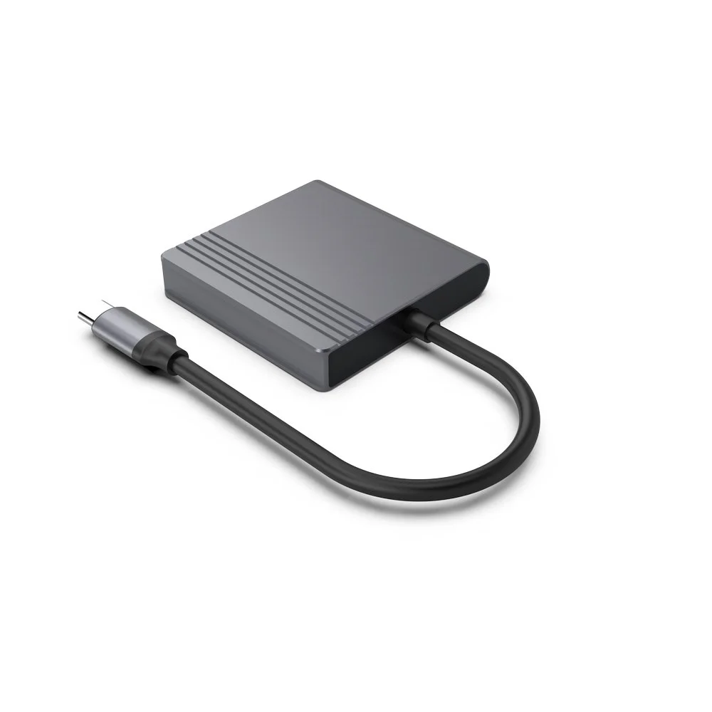 Gembird A-CM-HDMIFDPF-01 USB-C to HDMI + DP adapter, 4K 60Hz, black - Image 4